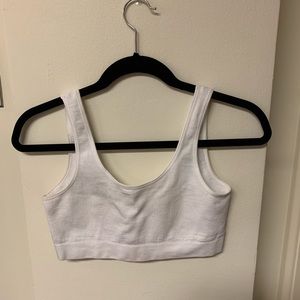 White crop top